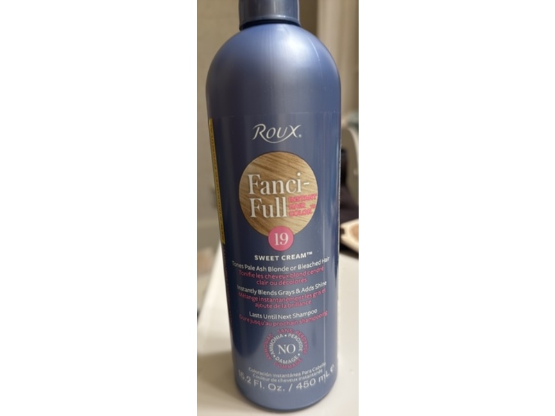 Roux Fanci-Full Instant Hair Color, 19 Sweet Cream, 15.2 fl oz/450 mL