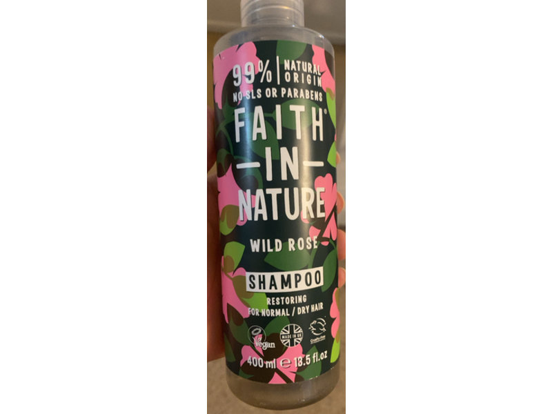 Faith In Nature Shampoo, Wild Rose, 13.5 fl oz/400ml