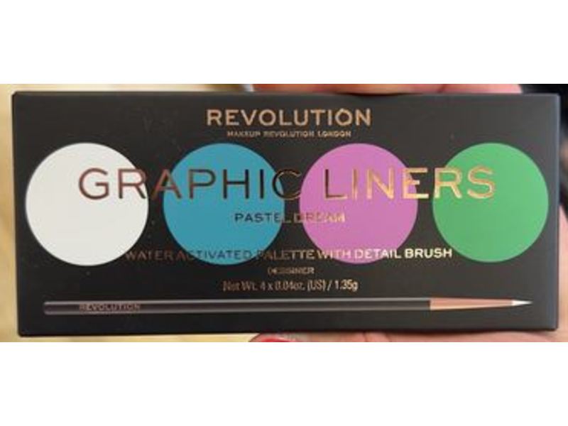 Revolution Graphic Liner Palettes, Pastel Dream, 0.04 oz/1.35 g