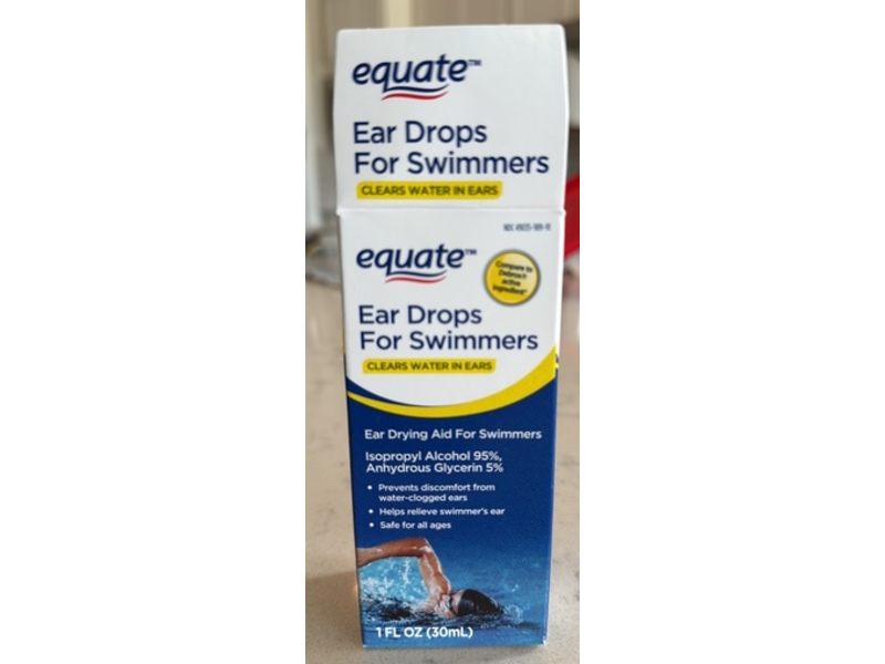 Equate Ear Drops Swimmers, 1 fl oz/30 mL