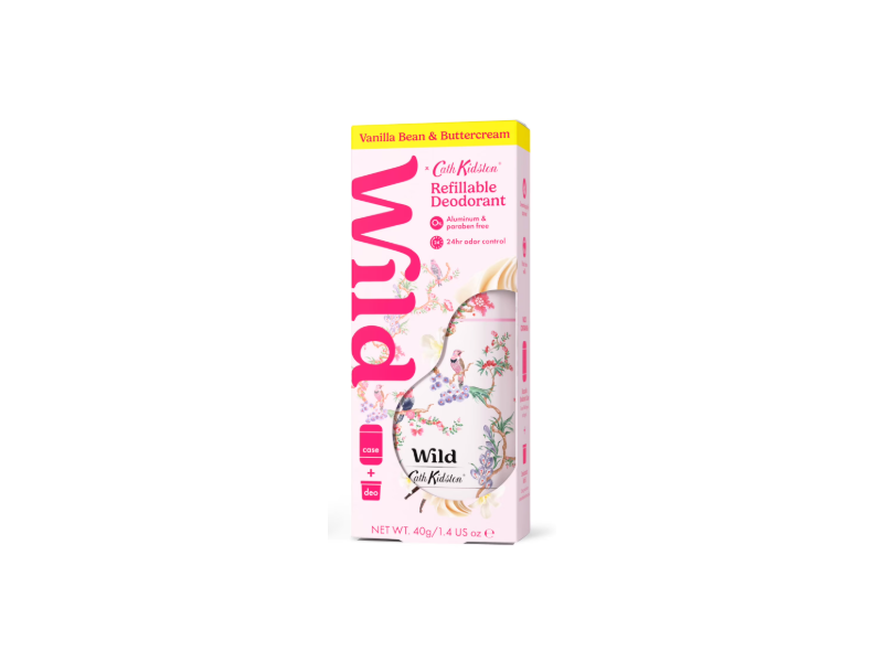 Wild Cath Kidston Refillable Deodorant, Vanilla Bean & Buttercream, 1.4 fl oz/40 g