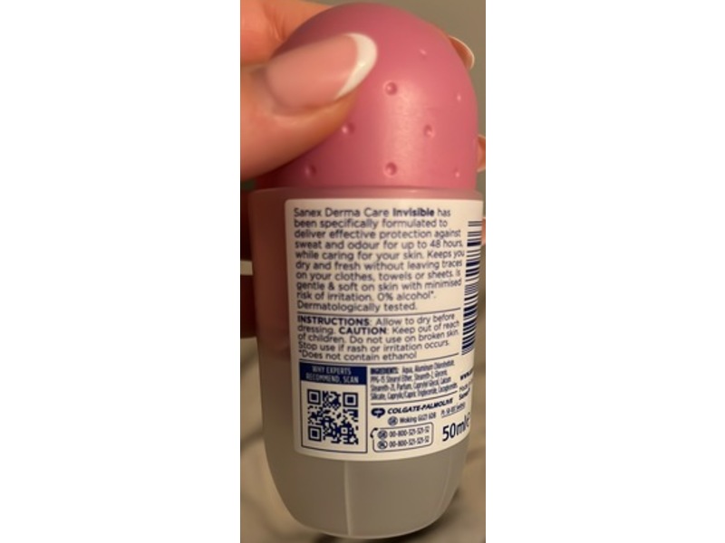 Sanex Derma Care 48H Invisible Anti-Perspirant, 50 mL