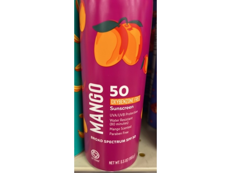 H.E.B. Water Resistant Sunscreen, SPF 50, Mango, 5.5 oz/156 g