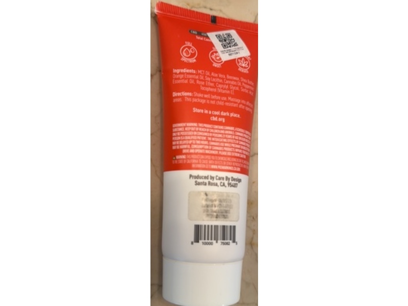care by design 1:1 CBD+THC Cream, 3 fl oz/88.7 mL