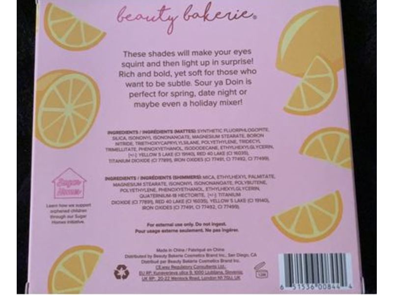 Beauty Bakerie Eye Shadow Palette, Sour Ya Doin'?, 0.04 oz/1.27 g