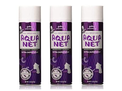 Aqua Net Extra Super Hold Professional Hair Spray, Unscented, 11 oz/312 g , Pack Of 3