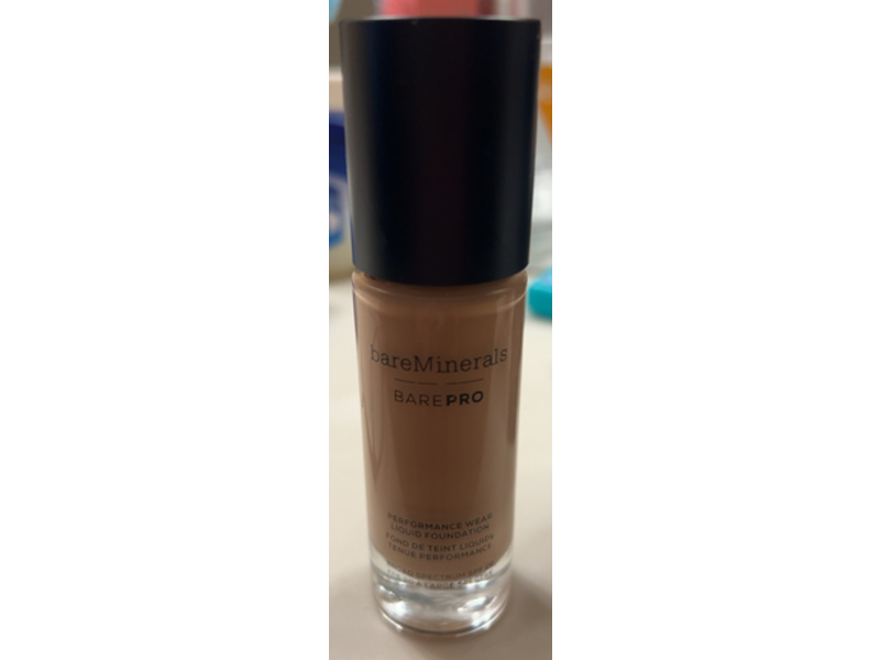 bareMinerals BarePro Performance Wear Liquid Foundation, SPF 20, Almond 22, 1 oz
