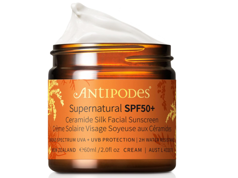 Antipodes Supernatural Ceramide Silk Facial Sunscreen, SPF 50+, 2 fl oz/60 mL