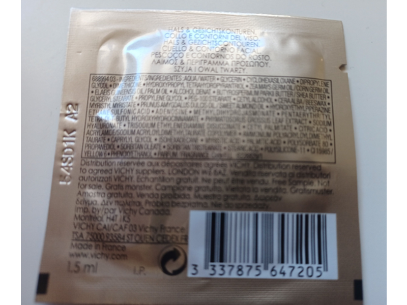 Vichy Phytosculpt Neck & Face Contours, 1.5 mL