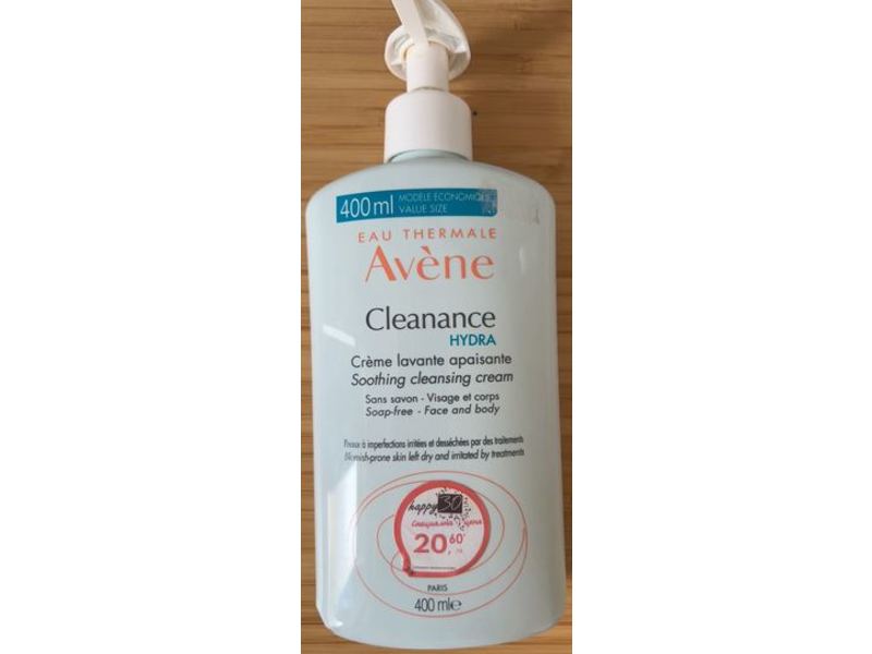 Avene HYDRA Soothing Cleansing Cream, 400 mL
