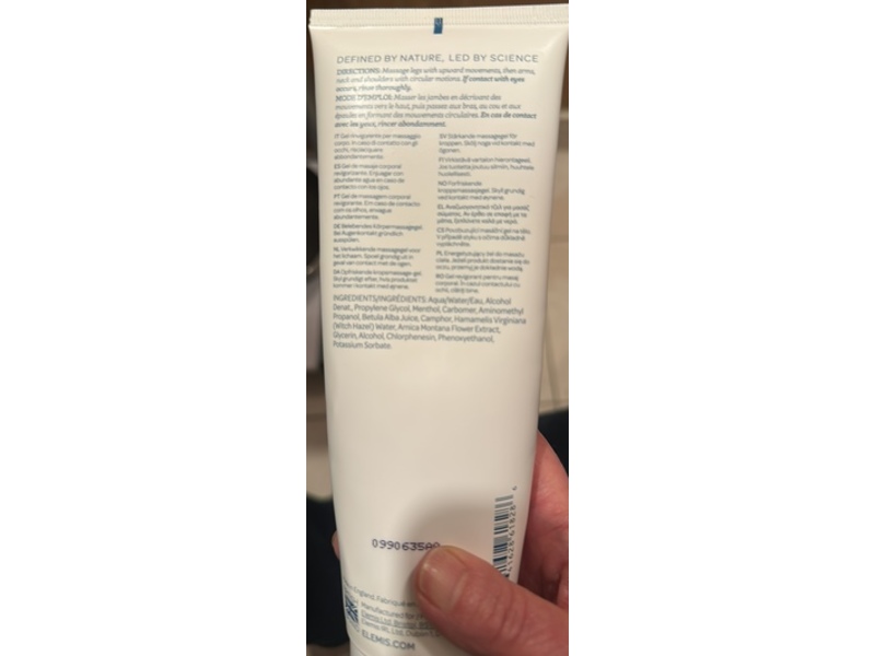 Elemis Instant Refreshing Invigorating Body Massage Gel, 8.4 fl oz/250 mL