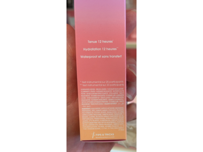 Benefit Dew-La-La Liquid Glow Highlighter, Raya, 0.85 fl oz/25 mL