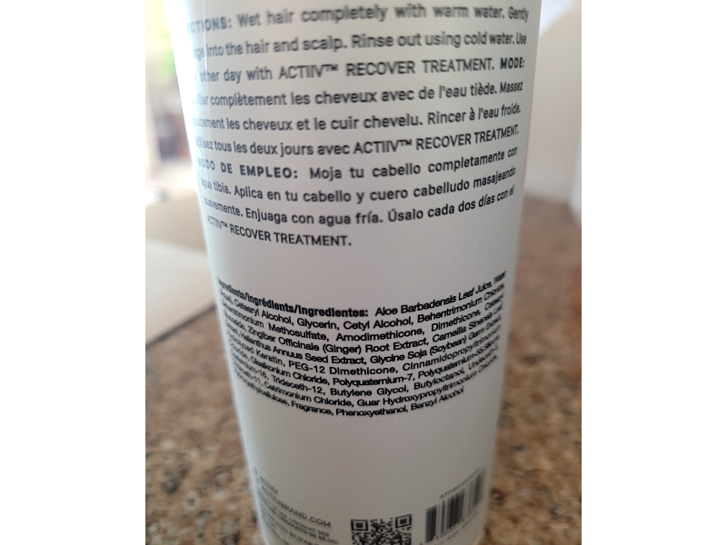 Actiiv Recover Thickening Hair Loss Conditioner, 16 fl oz/475 mL