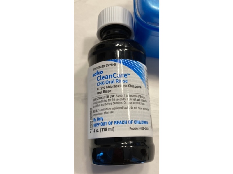 CleanCare CHG Oral Rinse 0.12% Chlorhexidine Gluconate, 4 oz/118 mL, Safco (Rx)