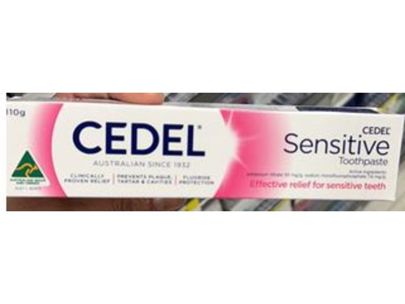 Cedel Sensitive Toothpaste, Fluoride, 110 g
