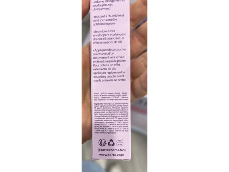 Tarte Tartelette Tubing Mascara, Electric Blue, 0.27 fl oz/8 mL.