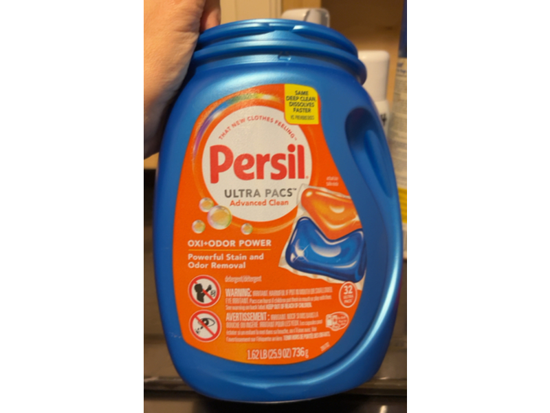 Persil Advanced Clean Detergent Ultra Pacs, 25.9 oz/736 g, 32 Count
