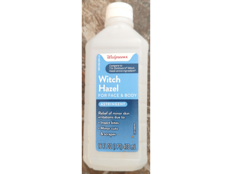 Walgreens Witch Hazel Astringent For Face & Body, 16 fl oz/473 mL