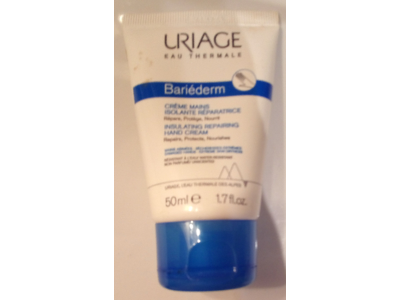 Uriage Eau Thermale Insulating Repairing Hand Cream, Bariederm, 1.7 fl oz/50 mL