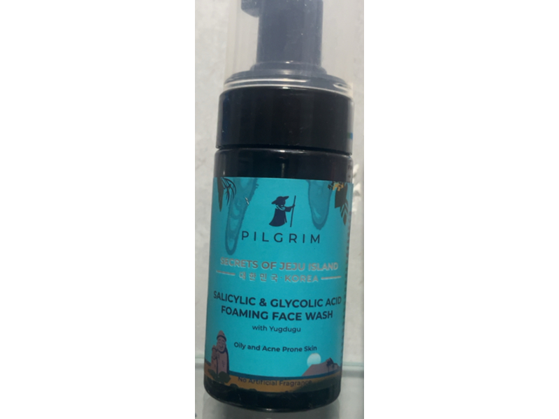 Pilgrim Salicylic & Glycolic Acid Foaming Face Wash, 4.06 fl oz/120 mL