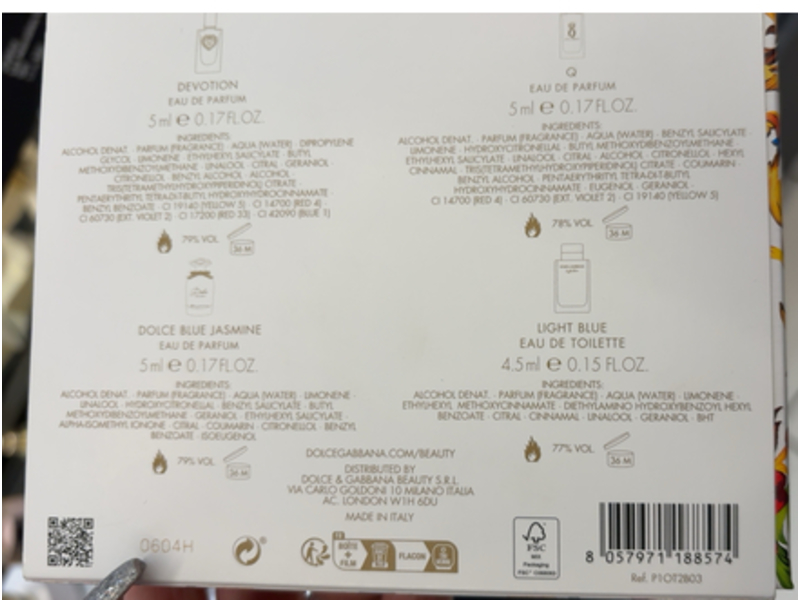 Dolce & Gabbana Women Fragrance Splash Mini Gift Set