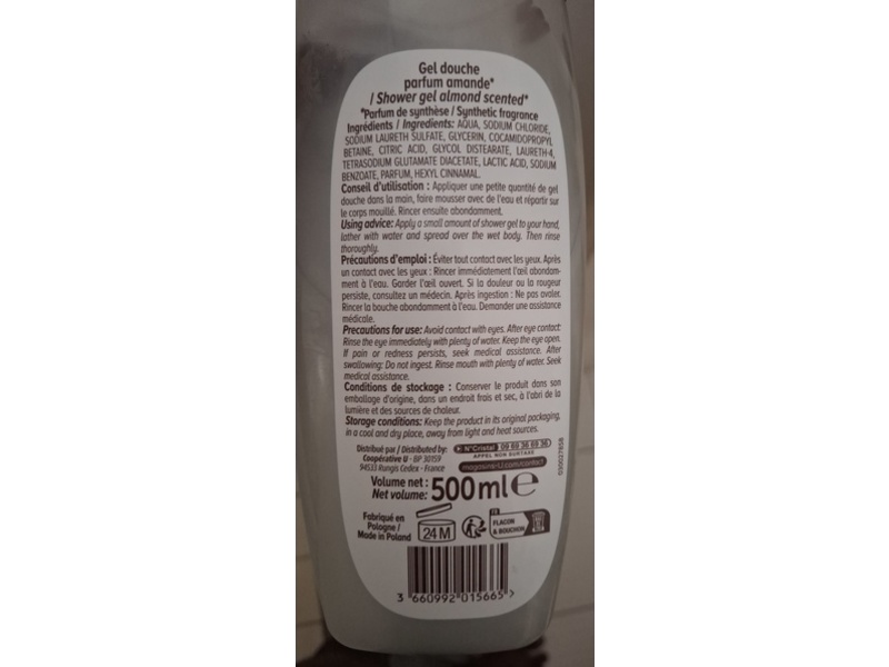 Prix Mini Gel Douche Parfum Amande, 500 mL