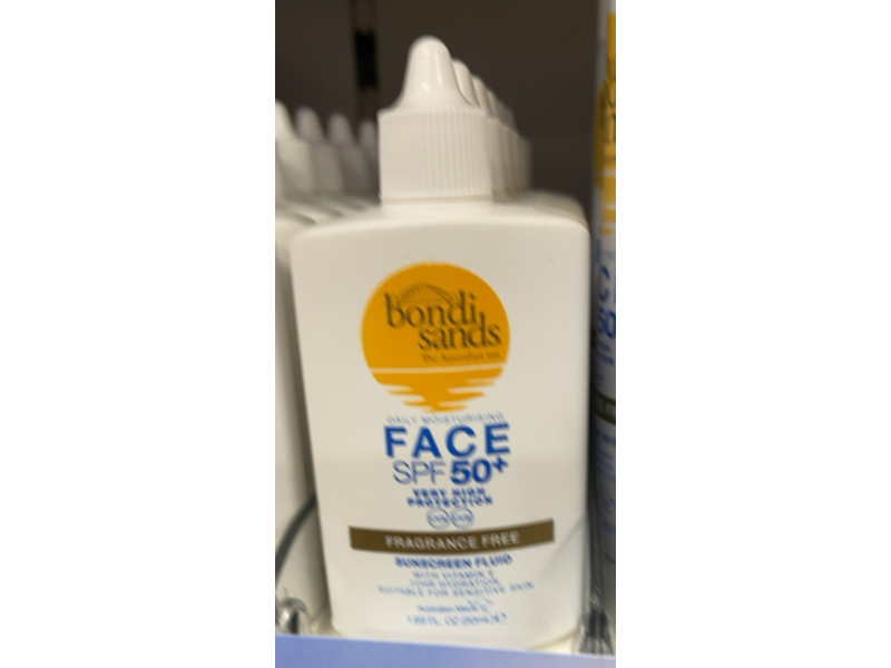 Bondi Sands Daily Moisturizing Face Sunscreen Fluid, SPF 50+, 1.69 fl oz/50 mL