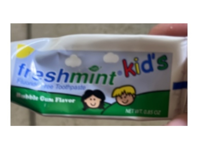 Freshmint Kids Fluoride Free Toothpaste, Bubble Gum, 0.85 oz