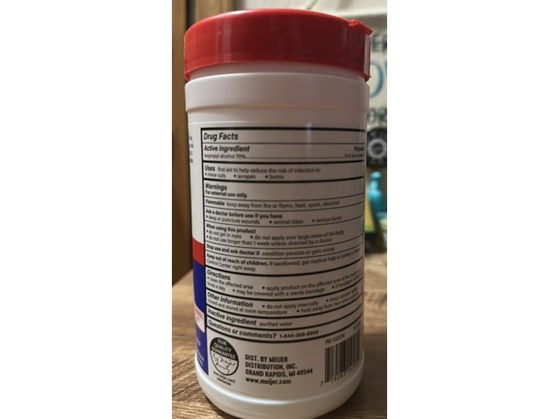 Meijer Isopropyl Alcohol Wipes, 40 Count
