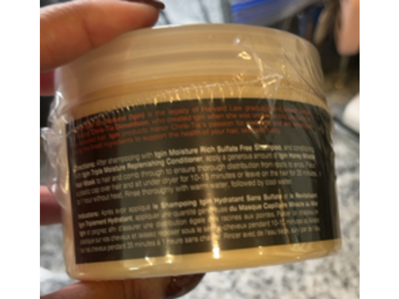 Tgin Honey Miracle Hair Mask, Raw Honey + Olive Oil, 12 oz/340 g