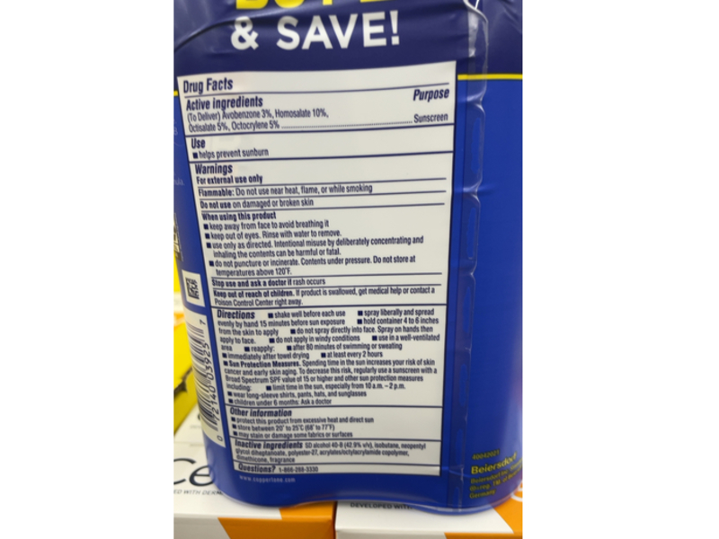 Coppertone Sport Sunscreen Spray, SPF 50, 11 oz/312 g