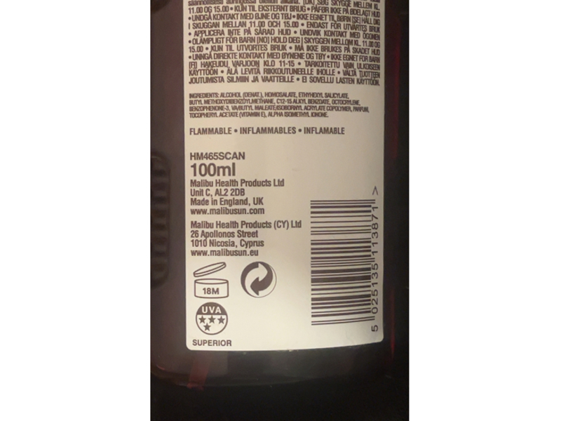 Malibu Dry Oil Spray, SPF 15, 100 mL