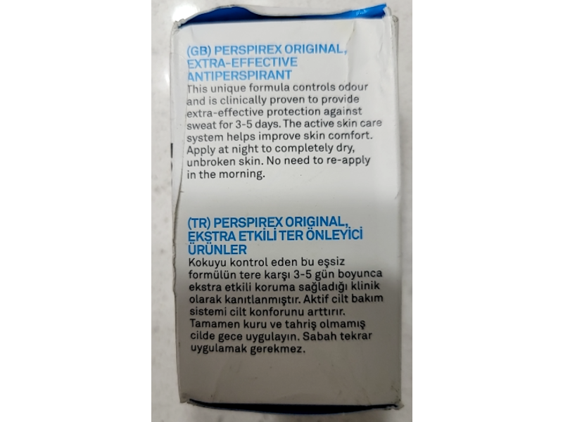 Perspirex Antiperspirant Roll-on, Original, 20 mL