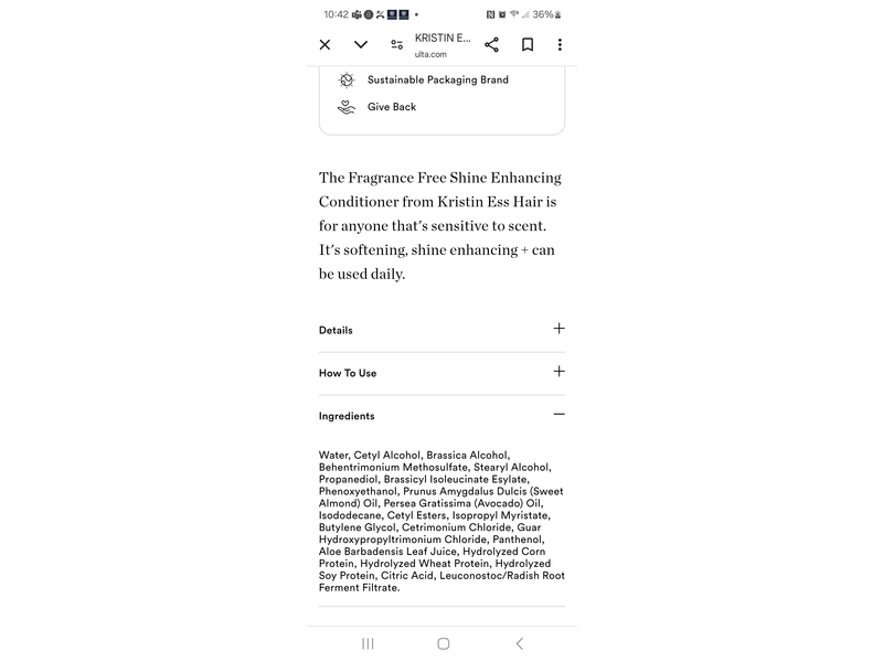 Kristin Ess Shine Enhancing Conditioner, 10 oz/296 mL