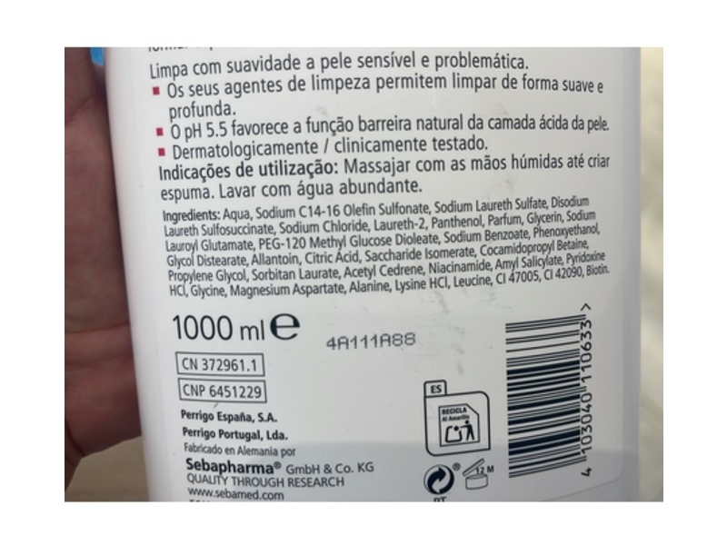 Sebamed Emulsion Shower Gel, 1000 mL