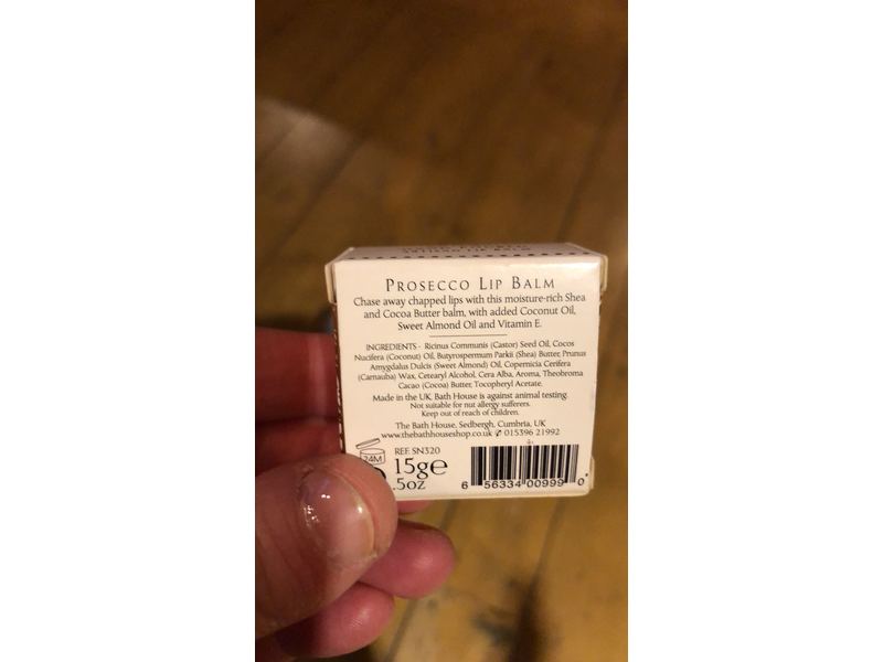 The Bath House Prosecco Lip Balm, 5 oz/ 15g