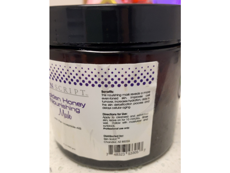 Skin Script Nourishing Mask, Golden Honey, 16 oz/480 g
