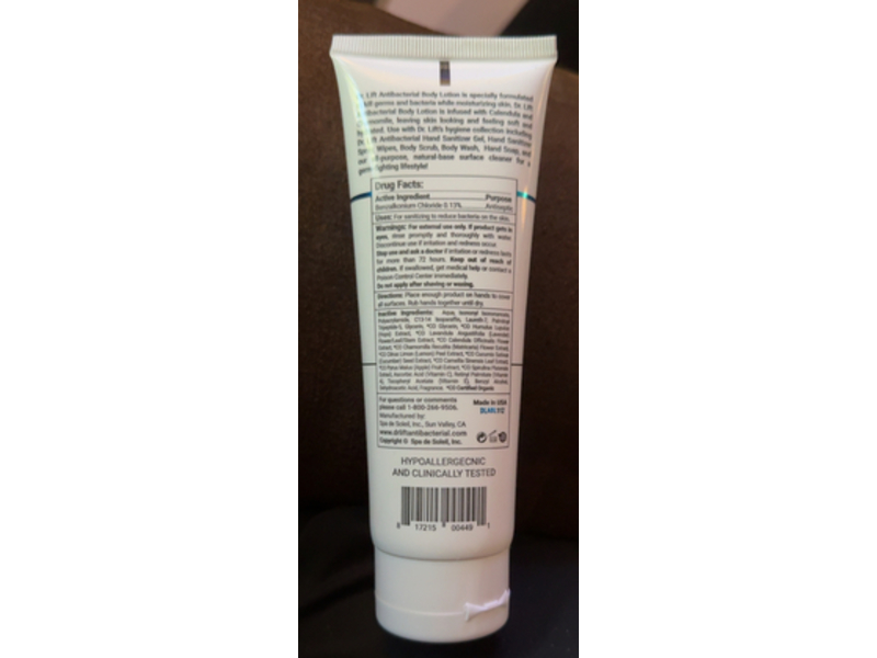 Dr. Lift Antibacterial Body Lotion, Botanical Extracts, 4 fl oz/120 mL