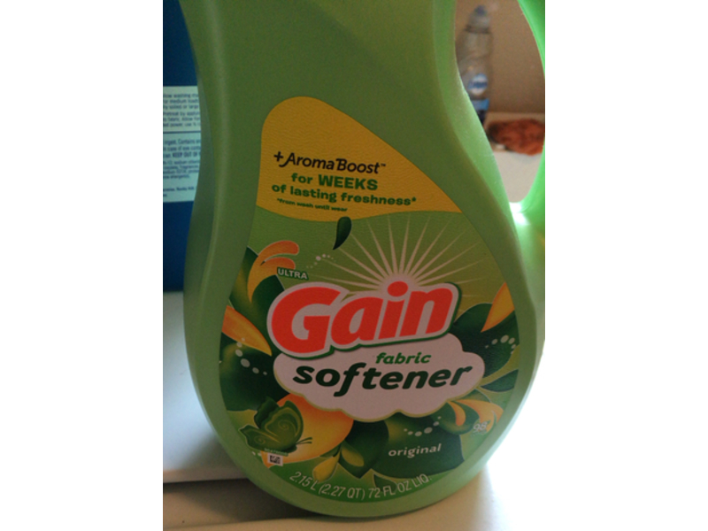 Gain Laundry Liquid Fabric Softener, Original, 98 Loads, 72 fl oz/2.15 L