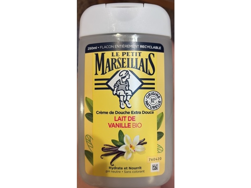 Le Petit Marseillais Shower Cream, Vanilla Milk, 250mL