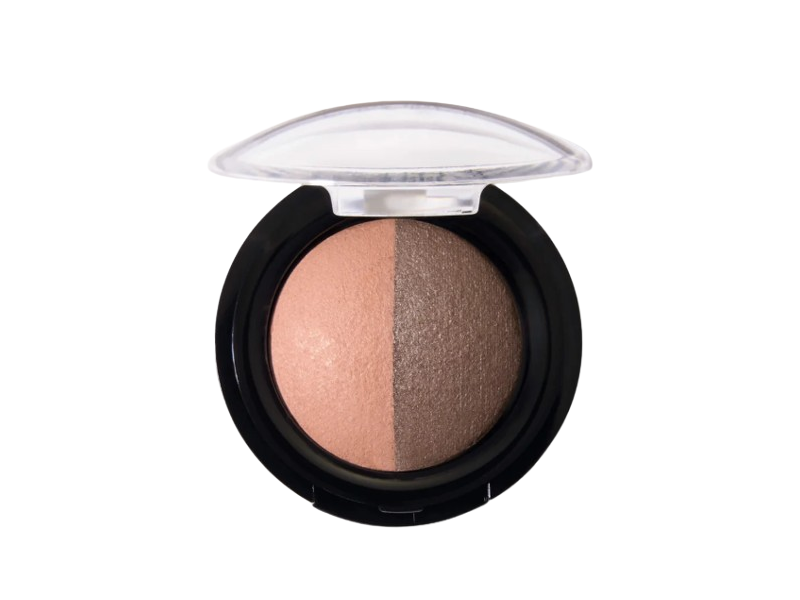 Laura Gelle Baked Eyeshadow Duo, Sunstone & Almond, 10 g