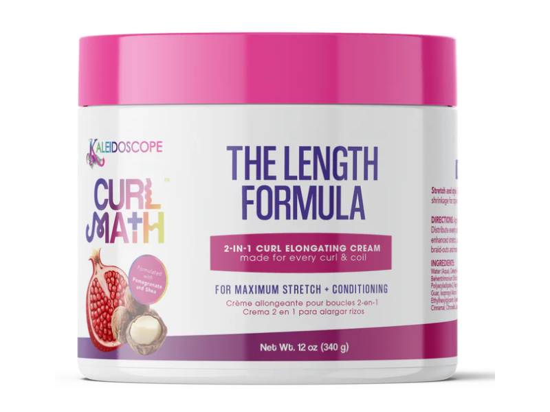 Kaleidoscope Curl Math 2-In-1 Curl Elongating Cream, Pomegranate & Shea, 12 oz/340 g