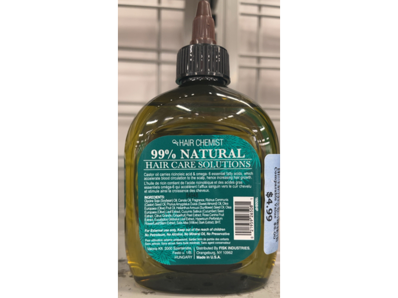 Hair Chemist Pro-Growth Hair Oil with Castor Oil, 7.78 fl oz (230 mL)