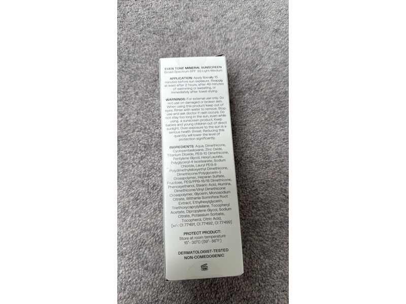 Sente Even Tone Mineral Sunscreen, SPF 40, Light - Medium, 1.7 fl oz/50 mL