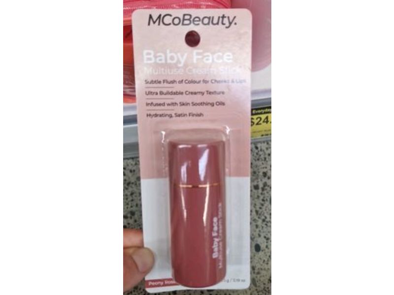 MCoBeauty Multi Use Cream Stick, Peony Rose, 0.19 oz