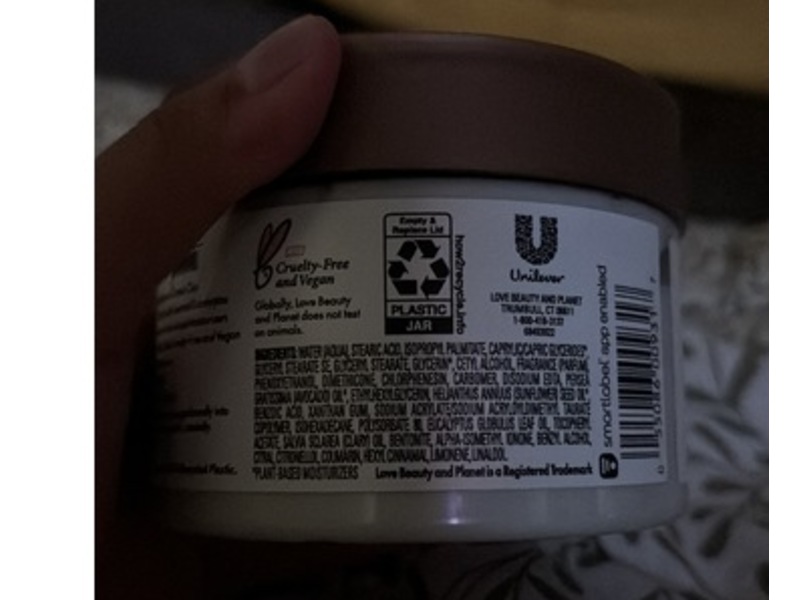 Love Beauty & Planet Beloved Body Cream, Green Clay + Eucalyptus, 10 oz