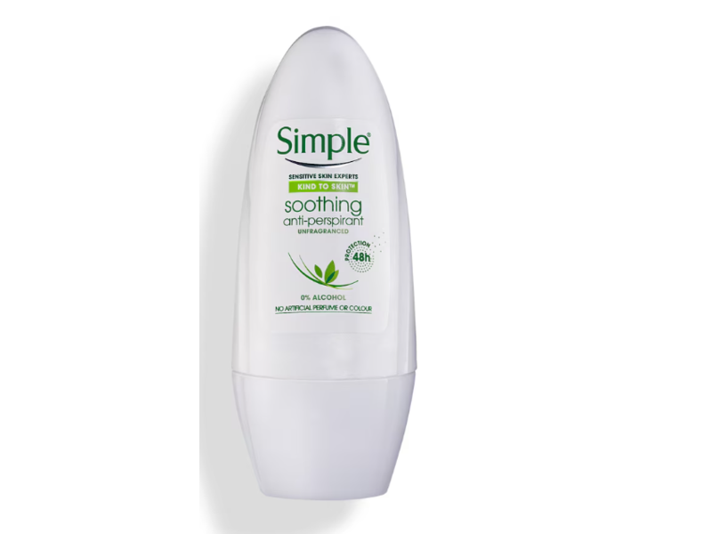 Simple Soothing Anti-Perspirant Roll-On, 50 mL