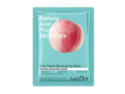 Sadoer Moisturizing Facial Mask, Pink Peach, 25 mL