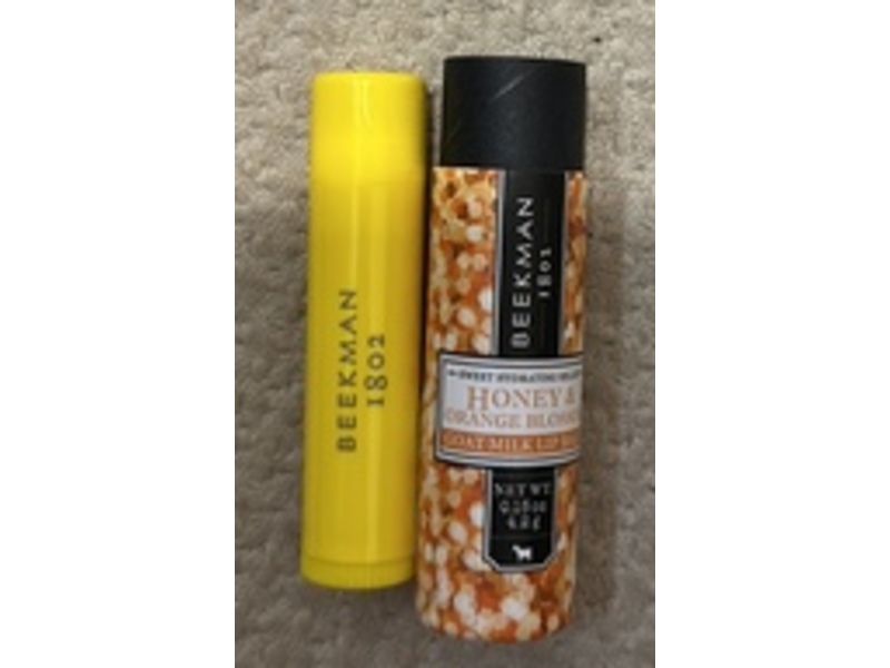 Beekman 1802 Goat Milk Lip Balm, Honey & Orange Blossom, 0.15 oz/4.2 g