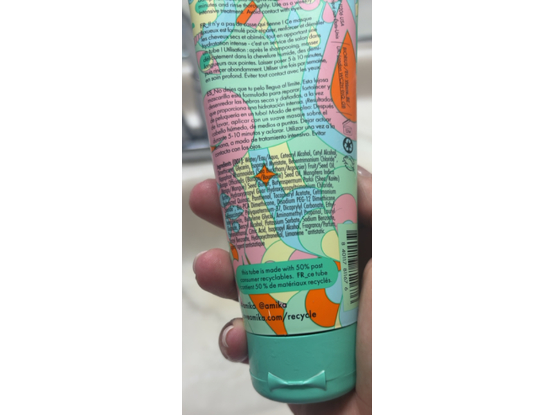 Amika The Kure Intense Bond Repair Mask, 3.3 fl oz/100mL